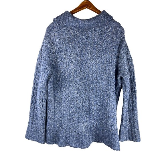 Grandma L.L Bean Cable Knit Wool Blend Button Cardigan, Women's X-Large Regular - Picture 8 of 10